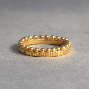 Etruria eternity ring - 18k wedding ring - stacking ring - alternative wedding ring - 18k solid gold band - bohemian wedding - eternity ring