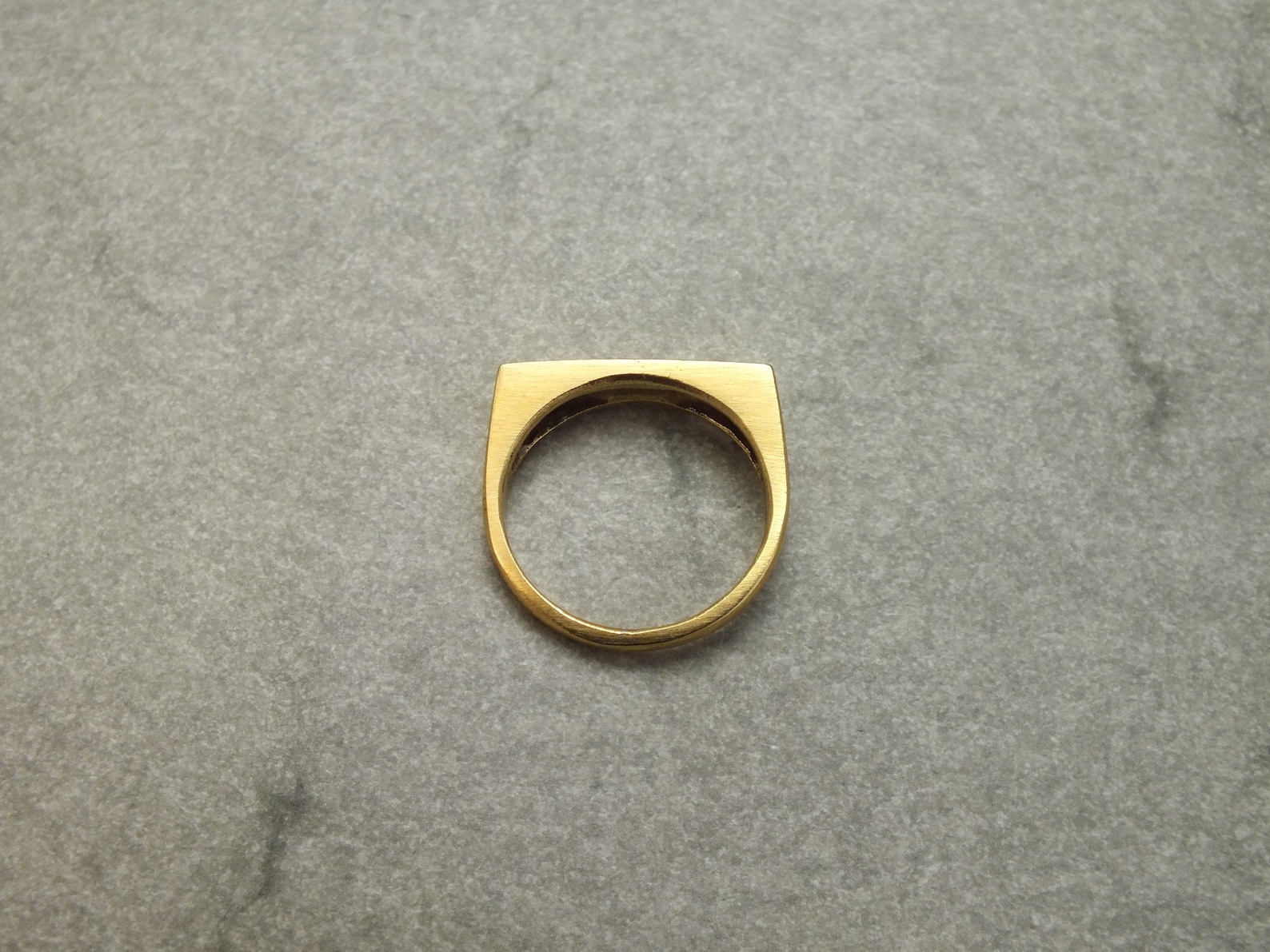 Signum Diamond Ring 18k Gold Signet Ring Intaglio Ring - Etsy