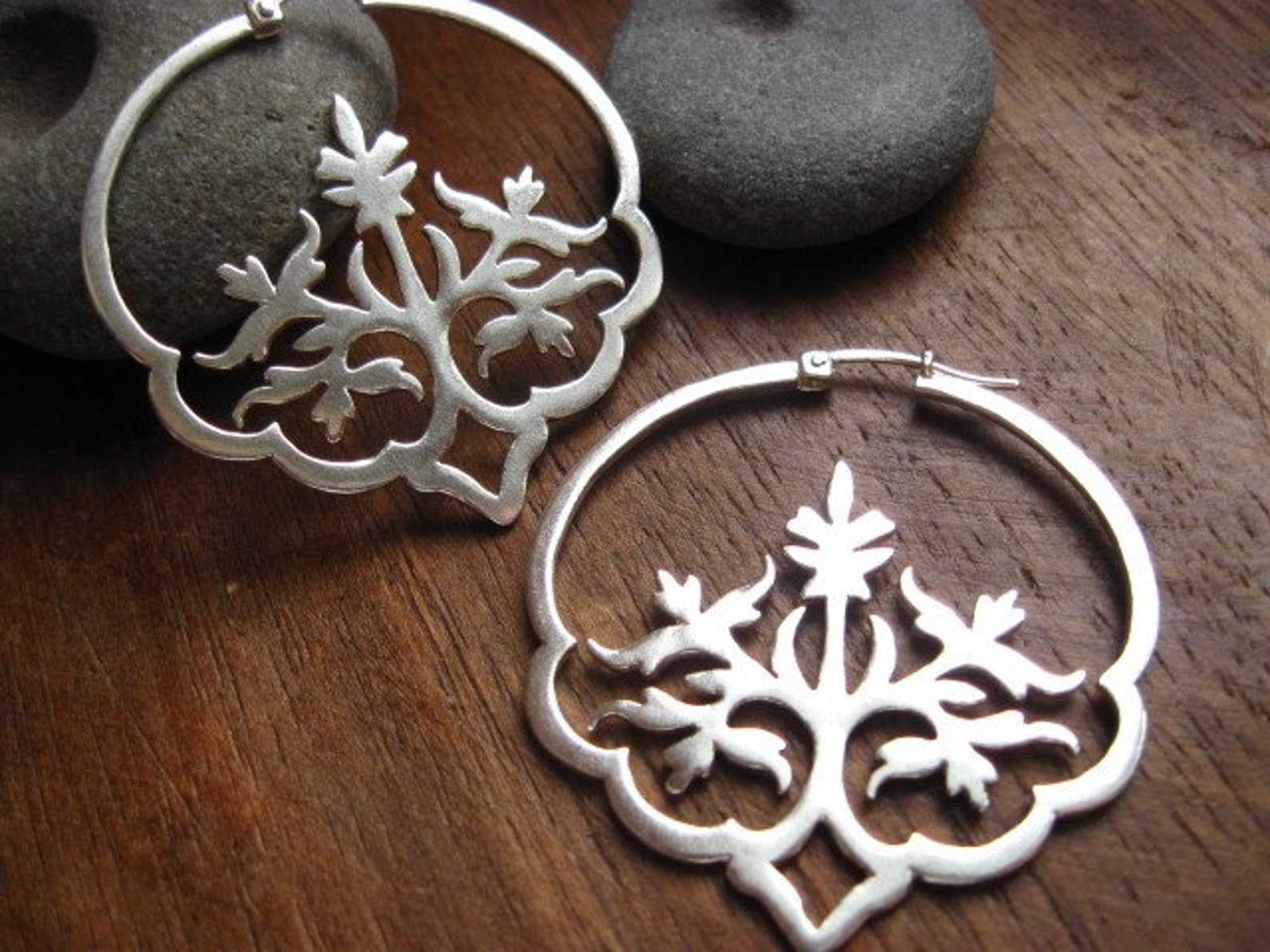 Dreaming in Hindi Hoops Handcrafted Floral Indian Hoop Etsy