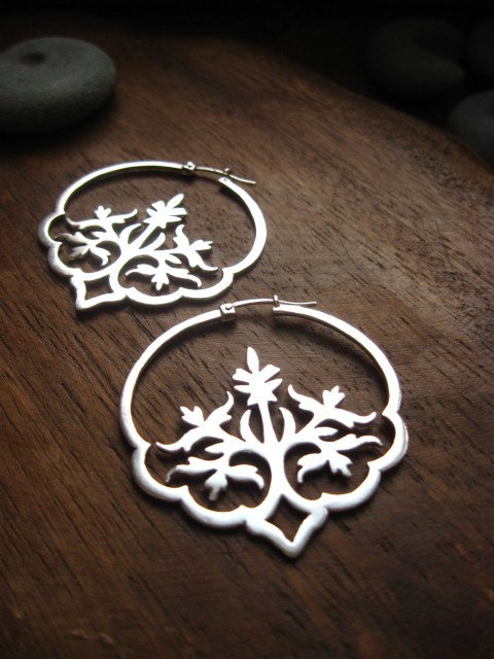 Dreaming in Hindi Hoops Handcrafted Floral Indian Hoop Etsy