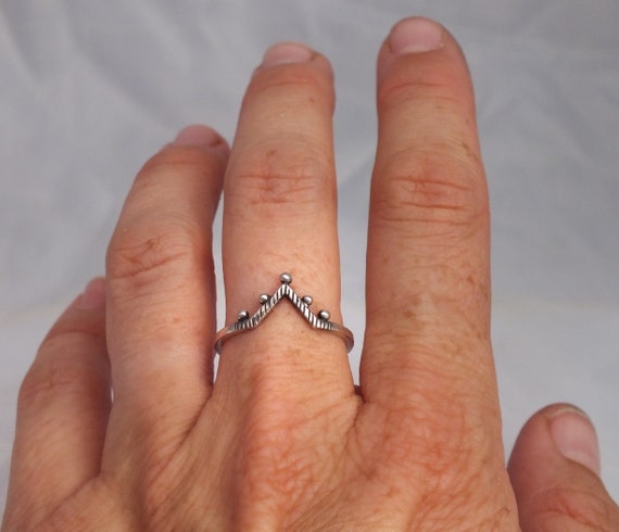 Zenith Ring Sterling Silver Tribal Ring Boho Ring Stacking Ring