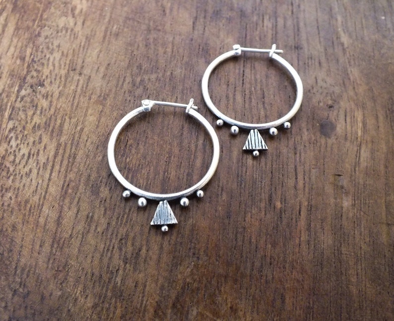large tribal hoop earrings