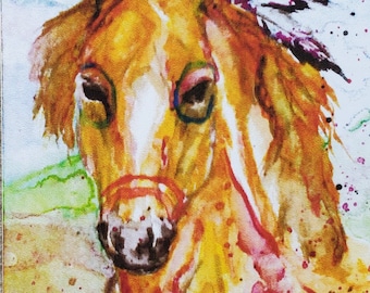 Print War Horse Small ACEO Totem Print