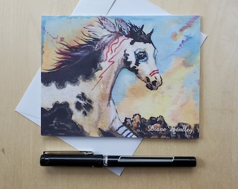 4 Painted Pony Note Cards