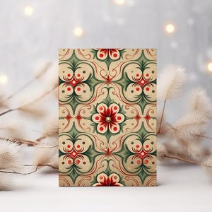 Cartão de Natal Vintage, Papelaria de Natal com inspiração vintage, Impressão festiva de Natal de inverno, Cartão vintage para impressão, arquivo digital