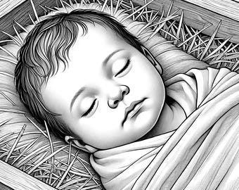 21 Nativity Christmas Coloring Pages | Printable Holiday Activity | 8.5"x11" PDF | Digital Download | Christian Christmas Coloring Sheets