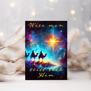 Nativity scene Christmas card, Christian art, baby Jesus, printable Christmas card, Baby Jesus Christmas greeting card, Christian card