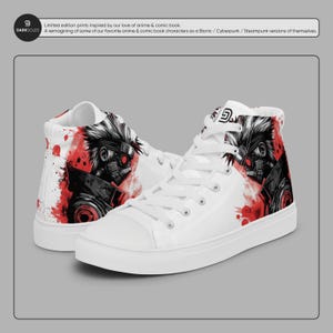 Unisex High-Top Canvas Shoes | Anime Shoes | Cyborg Luffy | One Piece Inspired Canvas Shoes | High Top | Converse Shoes