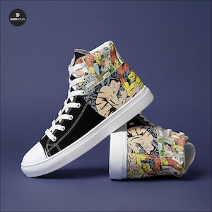 Zapatillas altas de lona vintage Ironman: zapatillas para amantes de los cómics