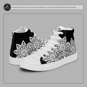 Women’s High top canvas shoes | Boho Mandala Converse Shoes | High Top Shoes | Custom Converse Shoes | Unique Gifts for Her
