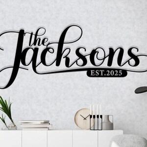 Personalized Metal Name Sign Wall, Custom Metal Sign, Metal Name Sign, Family Name Sign, Metal Family Sign, Metal Gift, Housewarming Gift