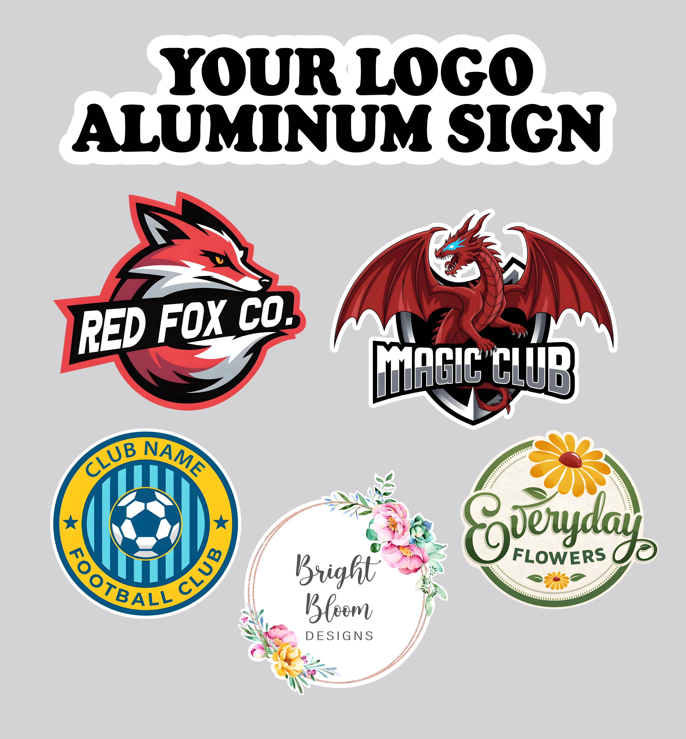 Custom Logo Metal Wall Art From Your Photo Personalized Business Logo ...