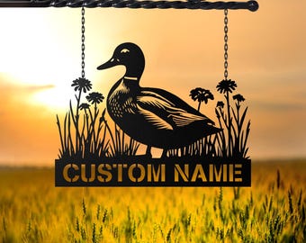 Custom Duck Farm Metal Sign, Duck Quack House sign, Farmhouse Decor, Duck Hutch Coop Sign,Quack Shack Cabin Decor, Farmer Gift