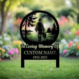 Personalized Memorial Tree Sign with Stakes, Metal Name Garden Marker, Tree Plaque Marker, Tree Garden Sign, Metal Name, Remembrance Plaque