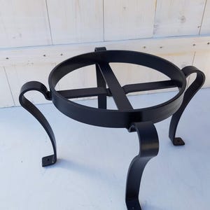 Pot Stand, Home and Garden, Forged,  Ornate, Rustic
