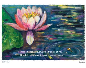 Jewish Sympathy/grief Card SAVE on SHIPPING! Let us mail the card for you :Lliy Pond