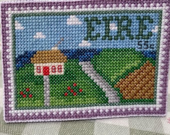 Ireland (Éire) Stamp Cross stitch pattern PDF