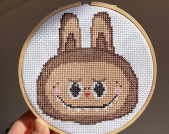 Labubu Cross stitch PDF pattern