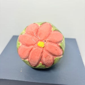 Pink Flower  Rattle