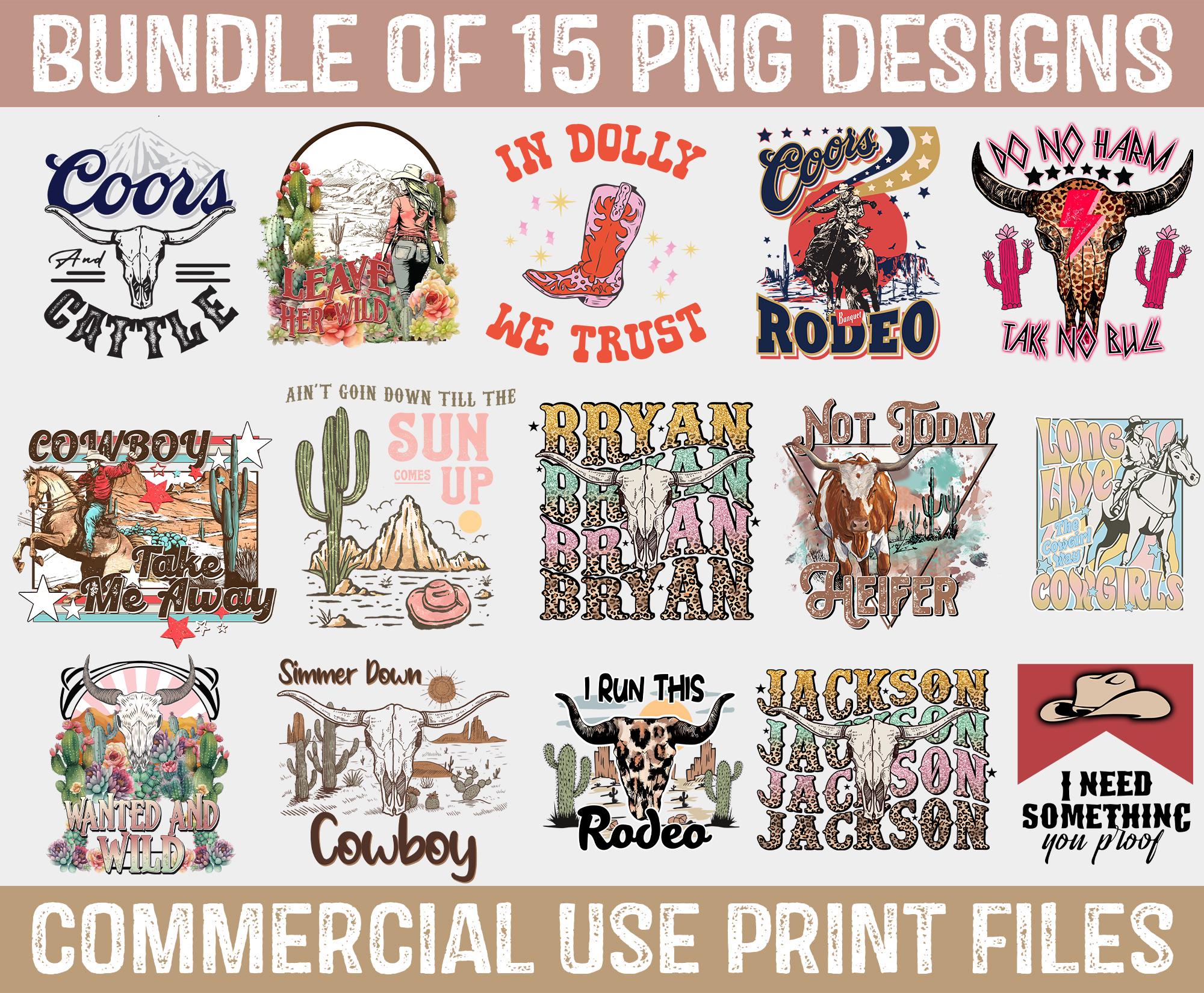 Cowboy Bundle PNG, Western PNG Bundle, Cowboy Sublimation Designs, Cowgirl PNG, Western Sublimation, Png Cliparts, Western Sublimation Png