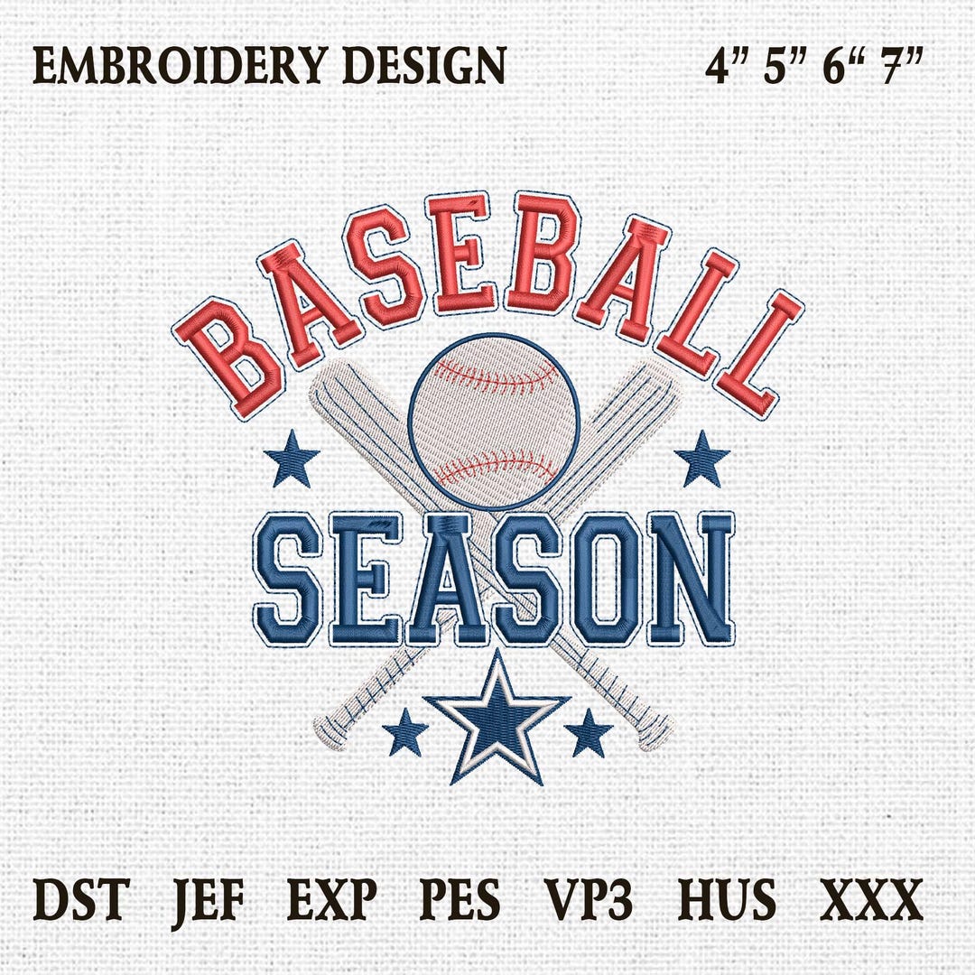Spring Baseball Designs Baseball Season Embroidery Designs, Baseball Embroidery File, Game Day ...