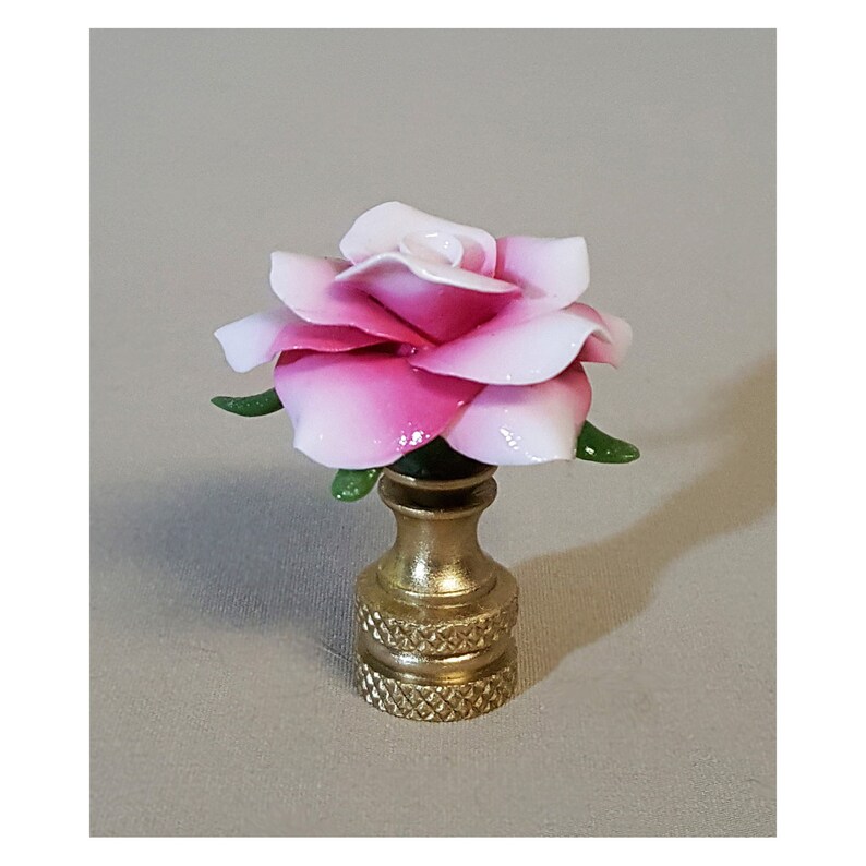 Ombre' Rose Lamp Finial...Hand Crafted to Order...Custom Colors. image 1