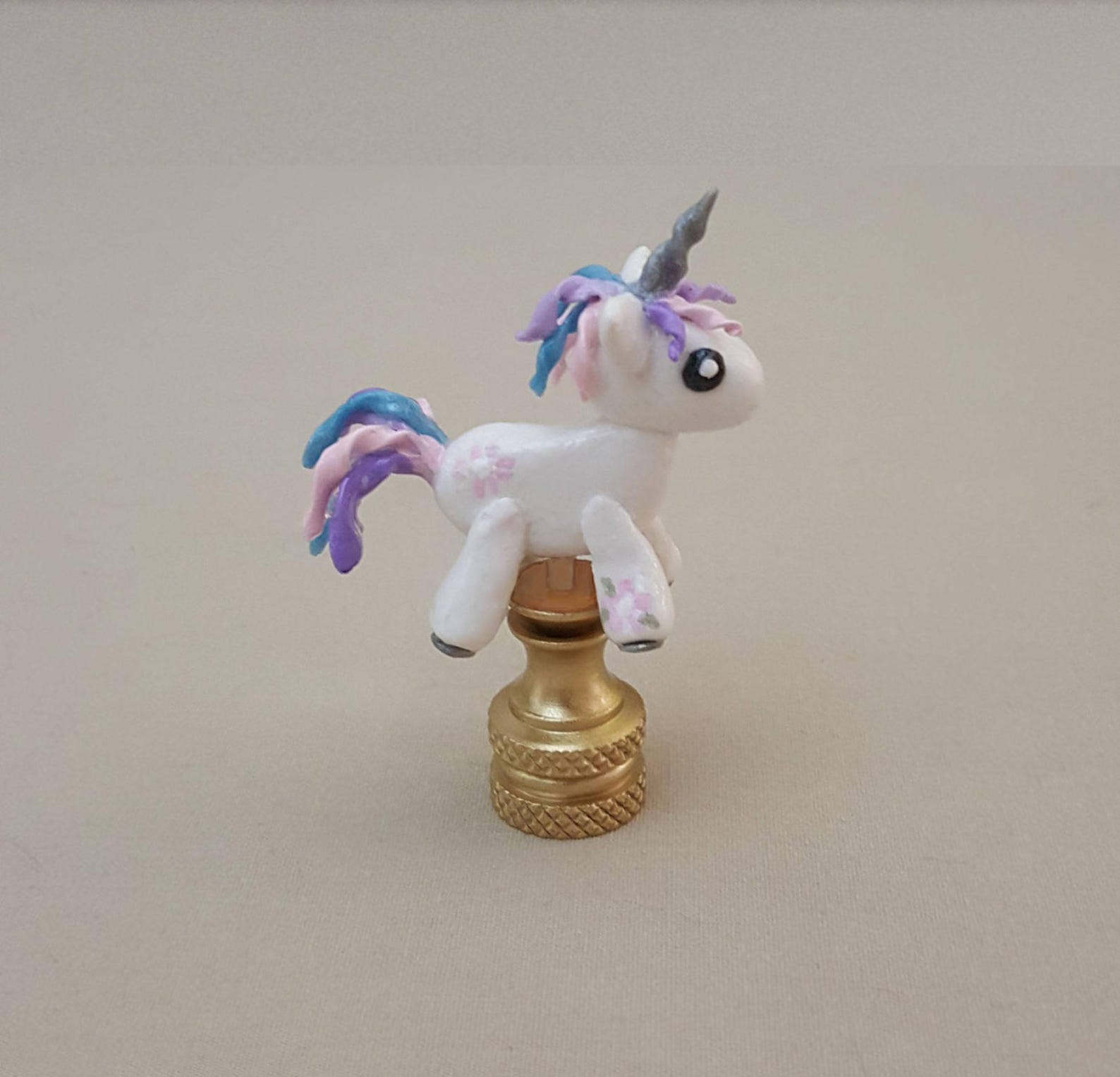 Unicorn Lamp Finial....hand Crafted to Order Etsy