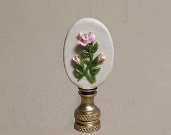 Rose Cameo Lamp Finial... Hand crafted to order