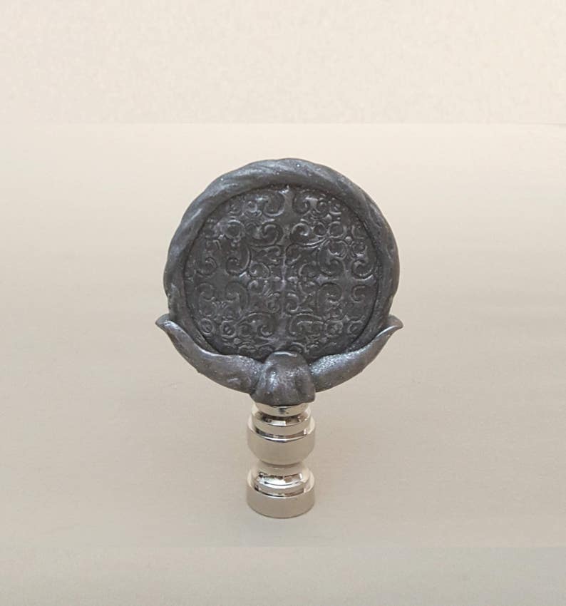 Faux Silver Spanish Shipwreck Coin Lamp Finial Etsy