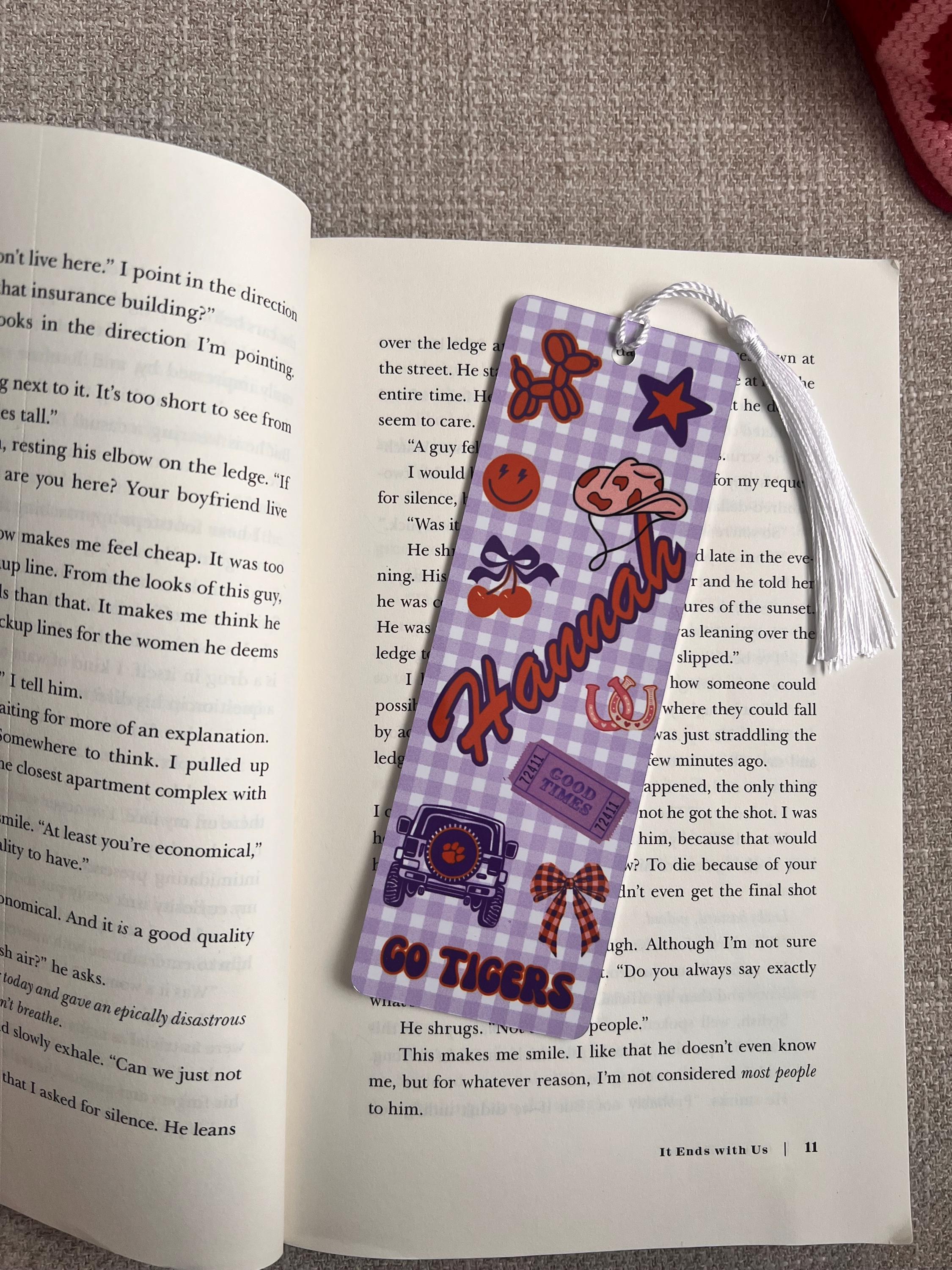 University Bookmark Example Personalized College Bookmarks - Etsy