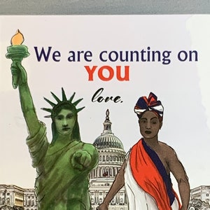 Liberty & Justice Protest Postcards Feminism  Progressive Politics GOTV - Set of 10