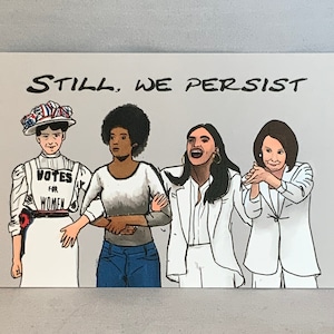 We Persist Protest Postcards Feminism Progressive Politics Indivisible Set of 10 image 1