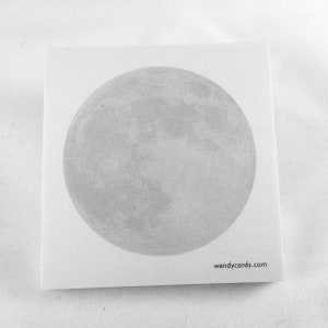 Bloc-notes adhésif pleine lune