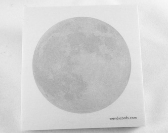 Full Moon Sticky Note Pad