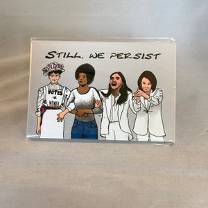 We Persist Protest Postcards Feminism Progressive Politics Indivisible Set of 10 image 3