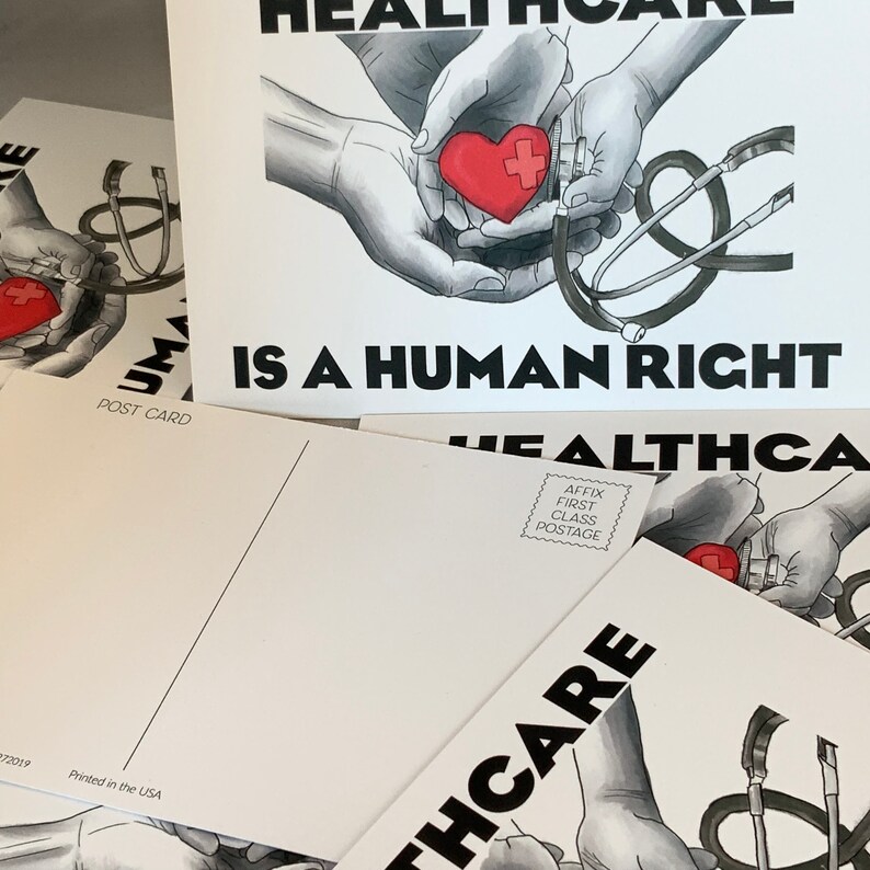 Healthcare Protest Postcards ACA Progressive Politics Indivisible Set of 10 SALE image 4