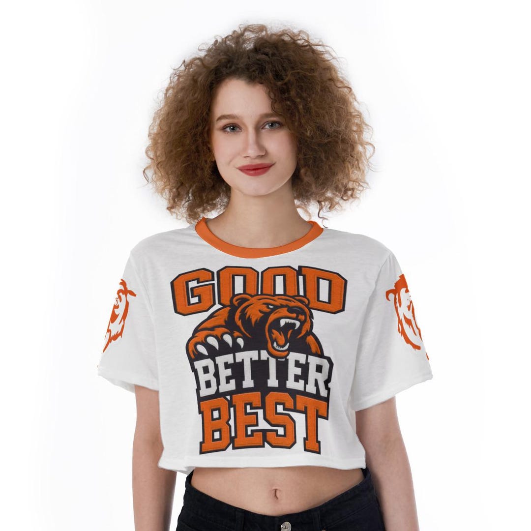 Good Better Best Bears Cropped Top Shirt | Bears Apparel | Fan Clothing ...