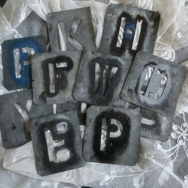 What's In A Name -  Metal Initial/Letter Stencils - Art, Craft, JJ's, Mixed Media