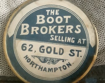 Boot Brokers  - Pocket Size Handbag Mirror - Northampton England - Shoe & Boot Advertising