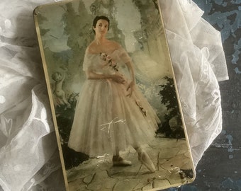 Beautiful Ballerina - Edward Sharp & Sons Toffee Tin - Ballet Dancer - 1950's