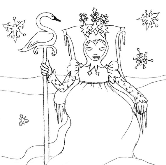 Download Winter Wonderland Coloring Book Etsy