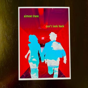 Running Weirdcore Liminal Space Art Print 5&quot; x 7&quot;
