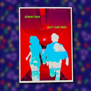 Running Weirdcore Liminal Space Art Print 5x7 Surreal Dreamcore