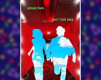 Running Weirdcore Liminal Space Art Print 5x7 Surreal Dreamcore