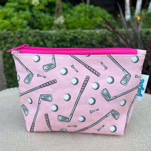 Small Golf Zipper Bag for Women | Golf Tee and Essentials Pouch | Mini Bag for Keys, Lip Balm, & More | The GoGirl Shop