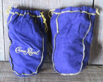 Two Crown Royal Cloth Bags - Item No. 701