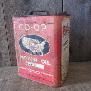2 Gallon Vintage Oil Can - Etsy