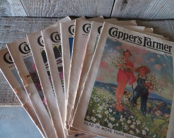 Lot of 8 - 1936 Capper's Farmer Magazines - Item No. 530