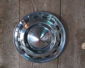 1956 Chevrolet Hubcap Clock - Item No. 2824