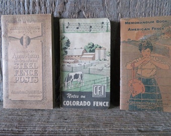 1919 American Steel Memo Books - Item no. 696